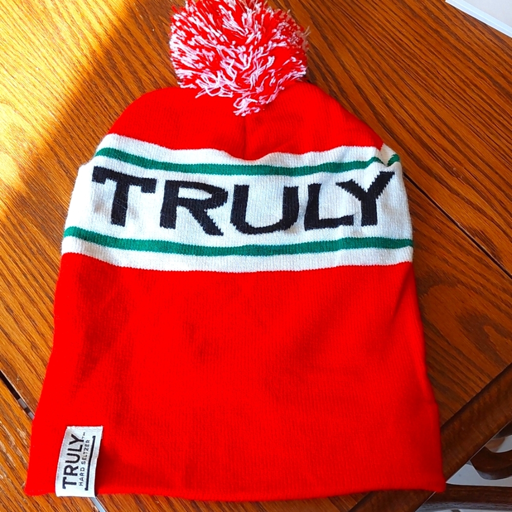TRULY Hard Seltzer Winter Hat with Pom Pom